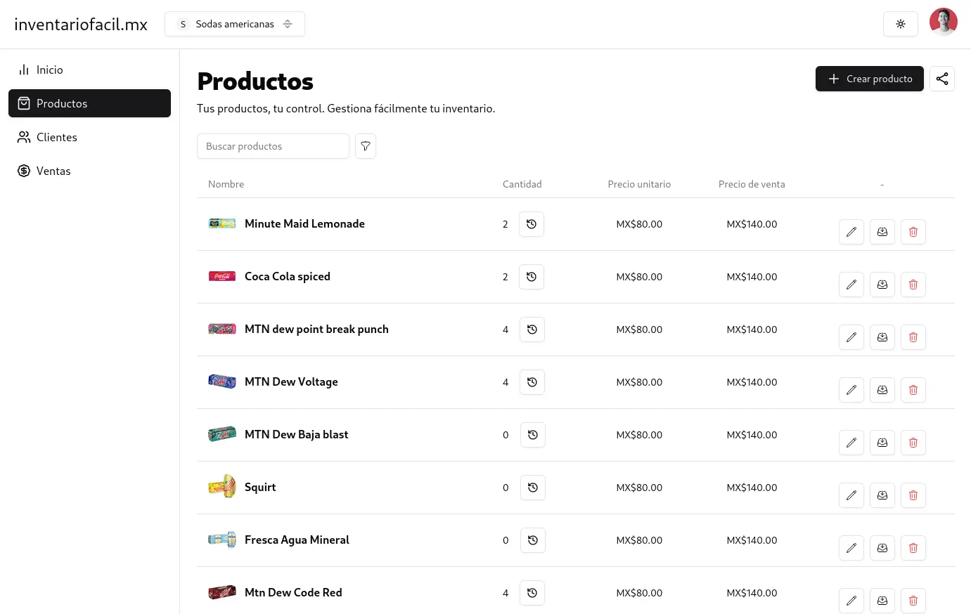 Inventario Fácil screenshot